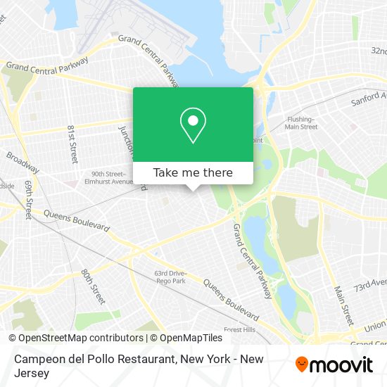 Campeon del Pollo Restaurant map