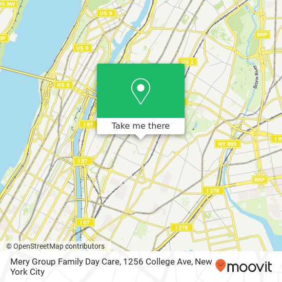 Mery Group Family Day Care, 1256 College Ave map