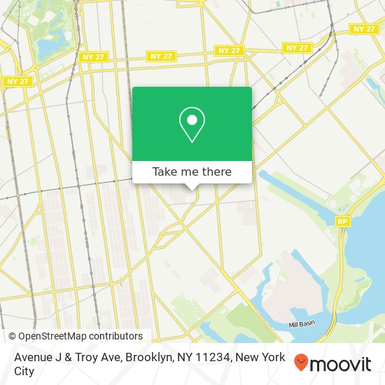 Avenue J & Troy Ave, Brooklyn, NY 11234 map