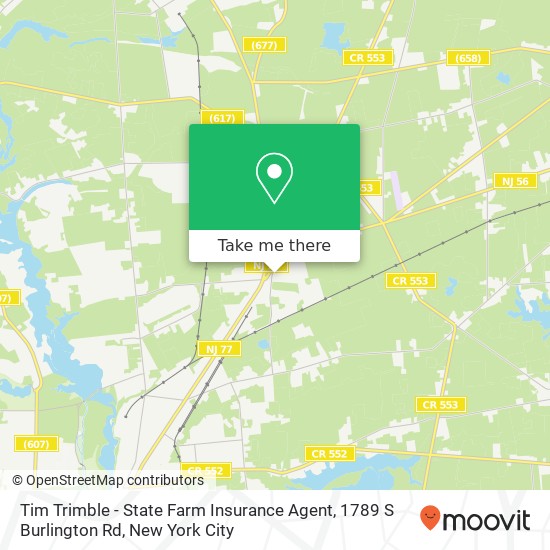 Tim Trimble - State Farm Insurance Agent, 1789 S Burlington Rd map