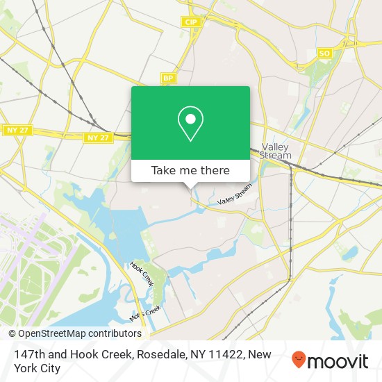 Mapa de 147th and Hook Creek, Rosedale, NY 11422