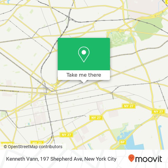 Mapa de Kenneth Vann, 197 Shepherd Ave