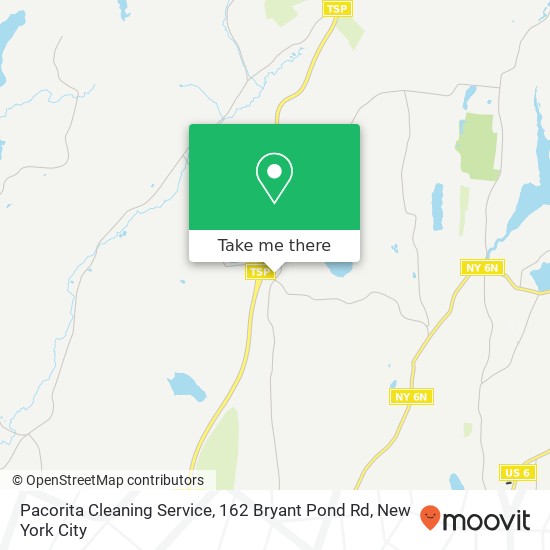 Mapa de Pacorita Cleaning Service, 162 Bryant Pond Rd