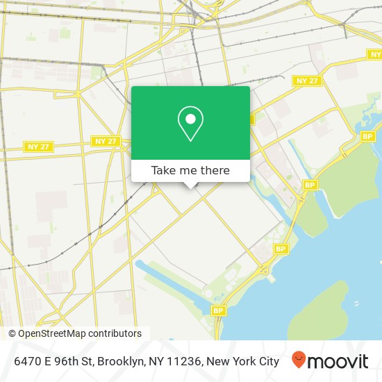 Mapa de 6470 E 96th St, Brooklyn, NY 11236