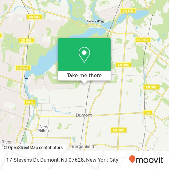 17 Stevens Dr, Dumont, NJ 07628 map