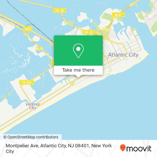 Montpelier Ave, Atlantic City, NJ 08401 map