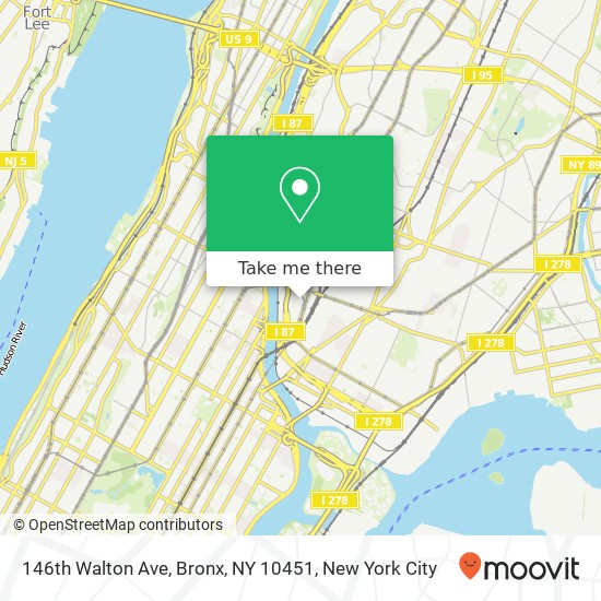 146th Walton Ave, Bronx, NY 10451 map