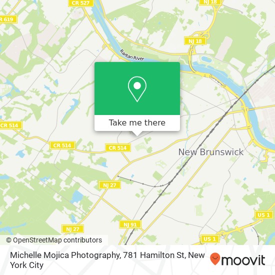 Mapa de Michelle Mojica Photography, 781 Hamilton St