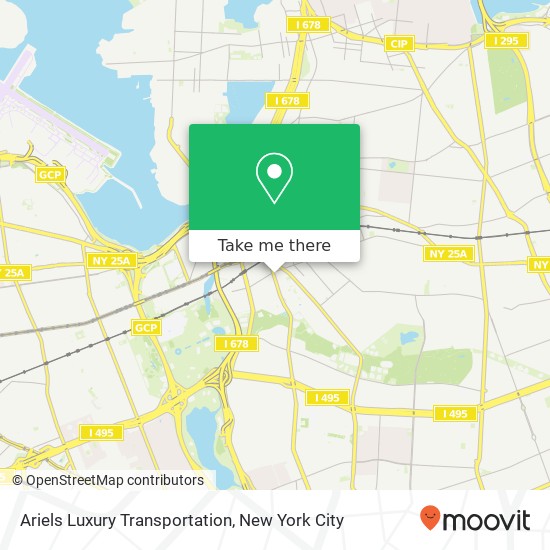 Ariels Luxury Transportation map