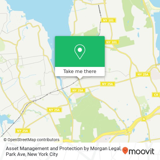 Asset Management and Protection by Morgan Legal, Park Ave map