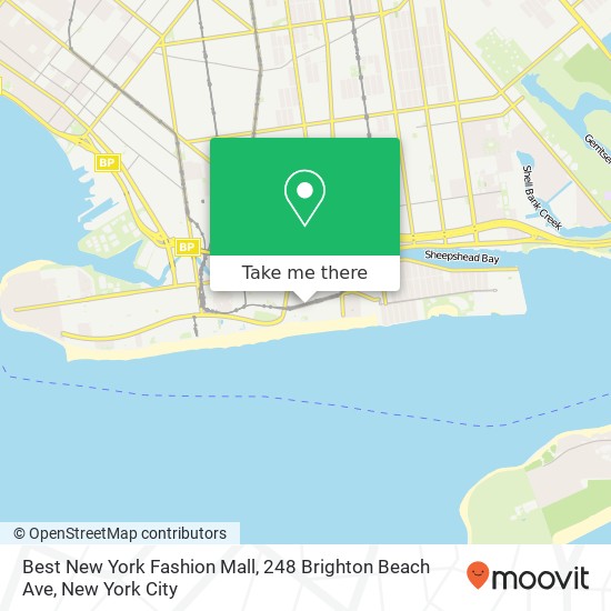 Mapa de Best New York Fashion Mall, 248 Brighton Beach Ave