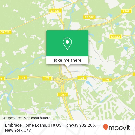 Mapa de Embrace Home Loans, 318 US Highway 202 206