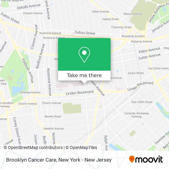 Brooklyn Cancer Care map