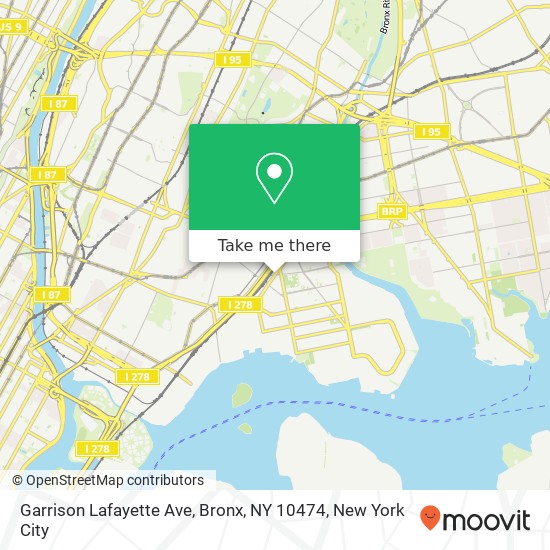 Garrison Lafayette Ave, Bronx, NY 10474 map