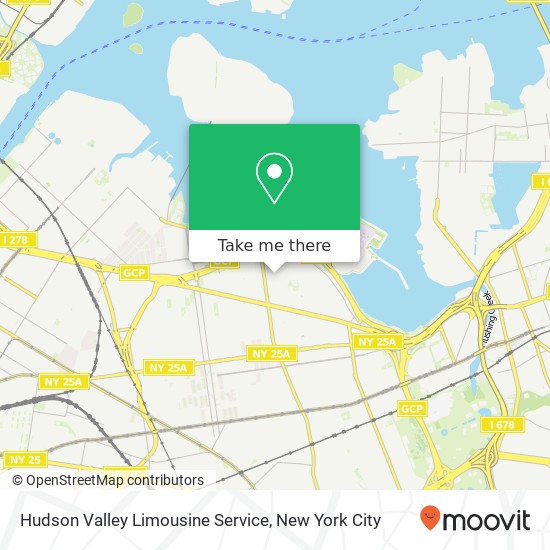 Mapa de Hudson Valley Limousine Service