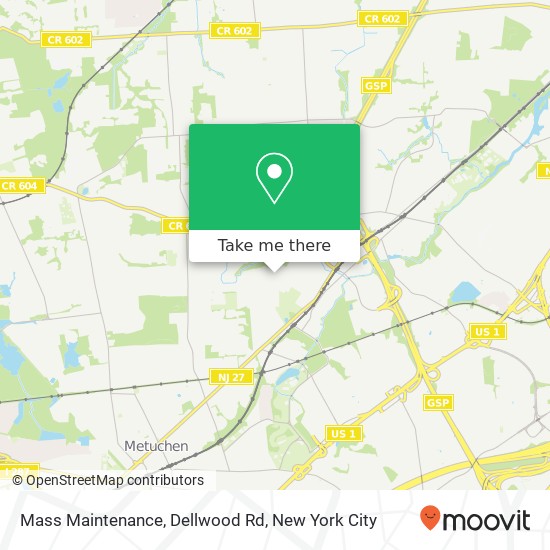 Mass Maintenance, Dellwood Rd map