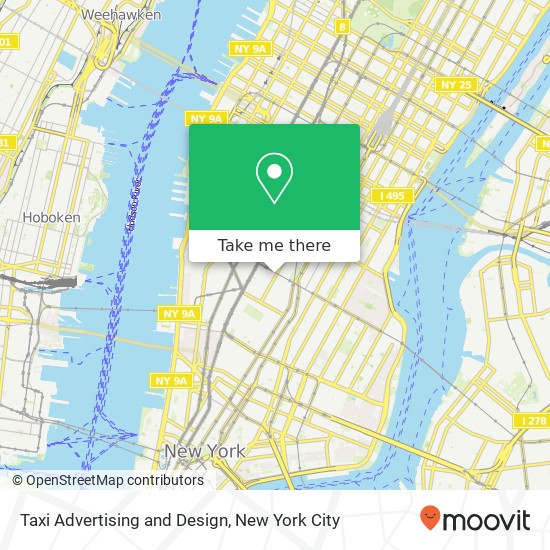 Taxi Advertising and Design map