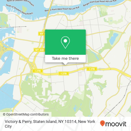 Mapa de Victory & Perry, Staten Island, NY 10314