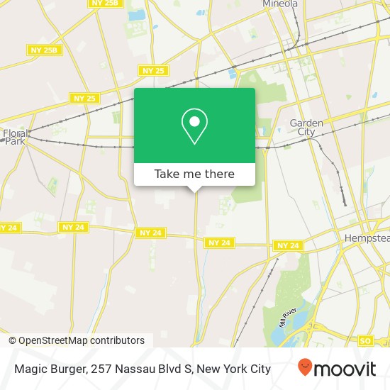 Magic Burger, 257 Nassau Blvd S map