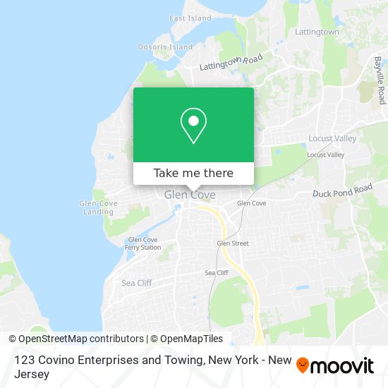 123 Covino Enterprises and Towing map