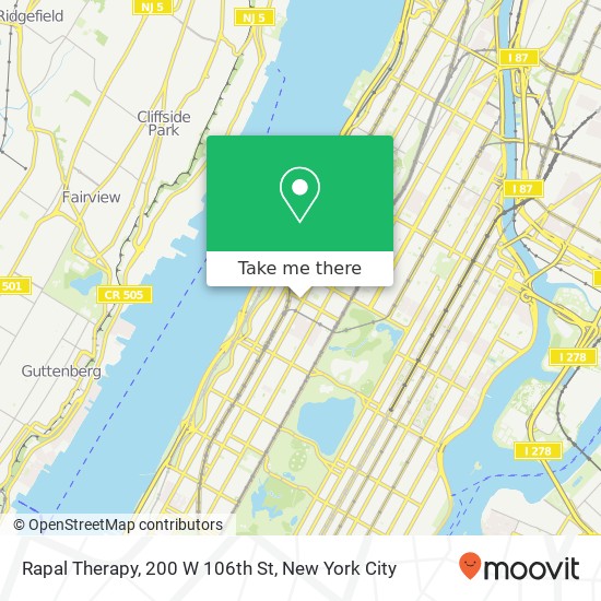 Mapa de Rapal Therapy, 200 W 106th St