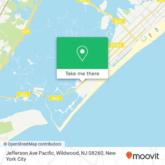 Jefferson Ave Pacific, Wildwood, NJ 08260 map