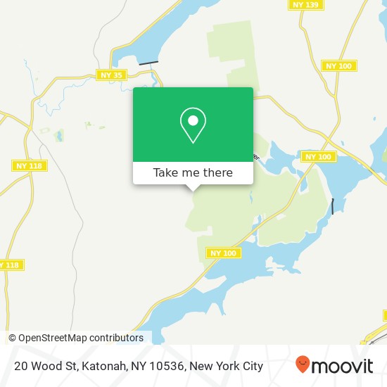 Mapa de 20 Wood St, Katonah, NY 10536