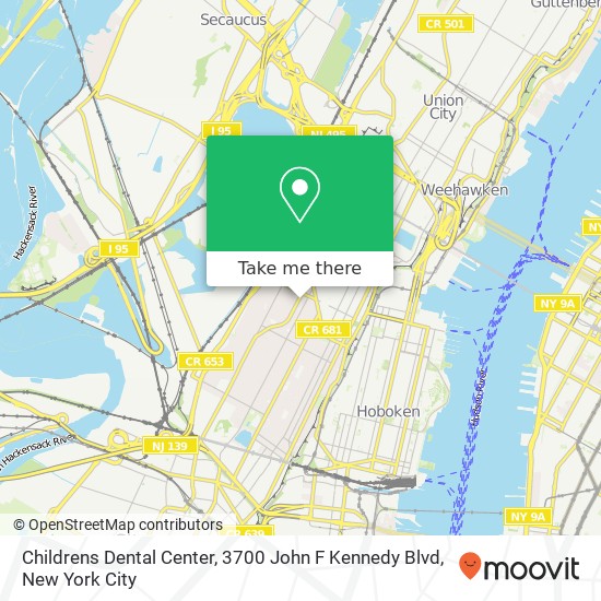 Childrens Dental Center, 3700 John F Kennedy Blvd map