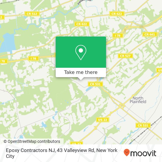 Epoxy Contractors NJ, 43 Valleyview Rd map