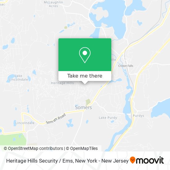 Mapa de Heritage Hills Security / Ems