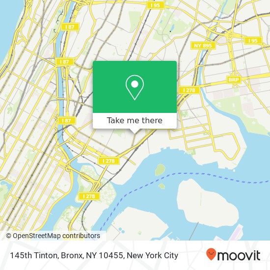 Mapa de 145th Tinton, Bronx, NY 10455