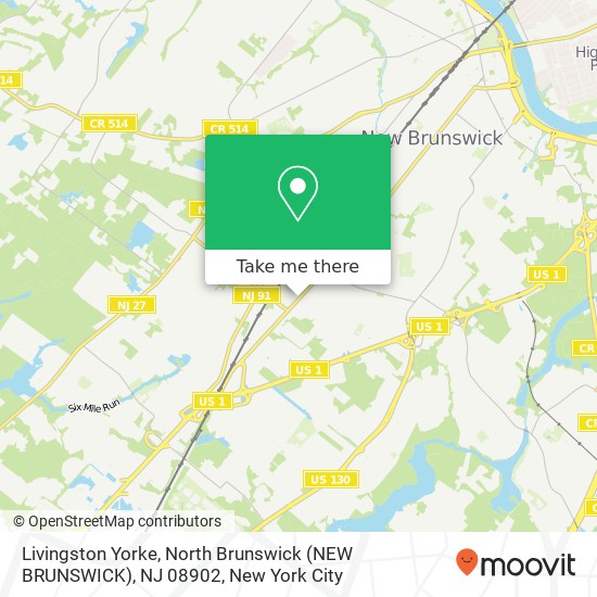 Livingston Yorke, North Brunswick (NEW BRUNSWICK), NJ 08902 map