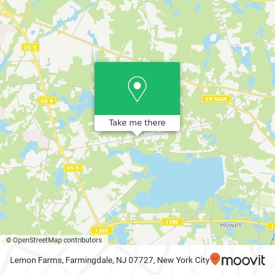 Lemon Farms, Farmingdale, NJ 07727 map