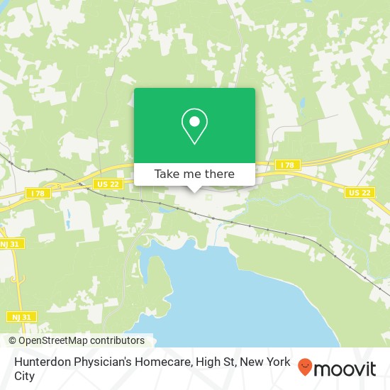 Hunterdon Physician's Homecare, High St map