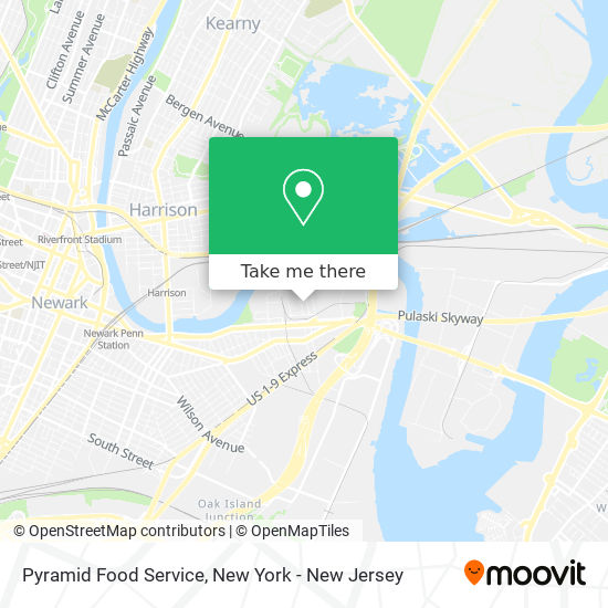 Mapa de Pyramid Food Service