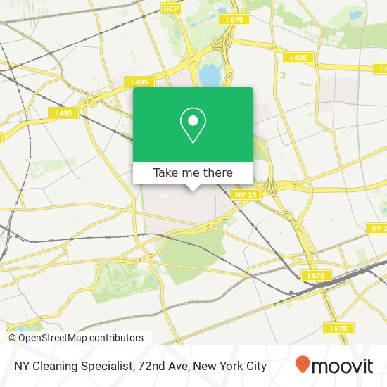 NY Cleaning Specialist, 72nd Ave map