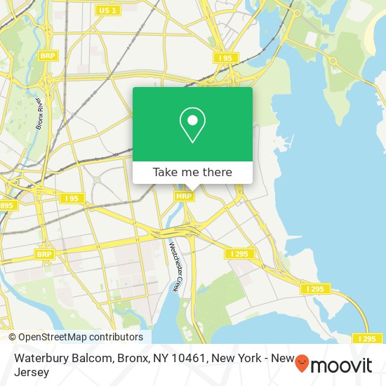 Mapa de Waterbury Balcom, Bronx, NY 10461