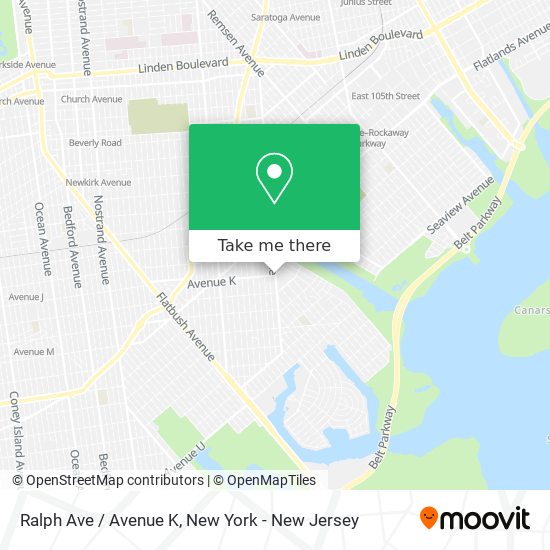 Mapa de Ralph Ave / Avenue K