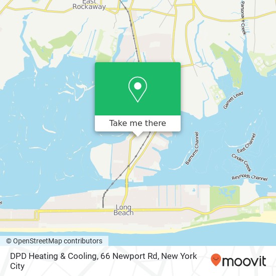 Mapa de DPD Heating & Cooling, 66 Newport Rd