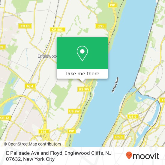 E Palisade Ave and Floyd, Englewood Cliffs, NJ 07632 map