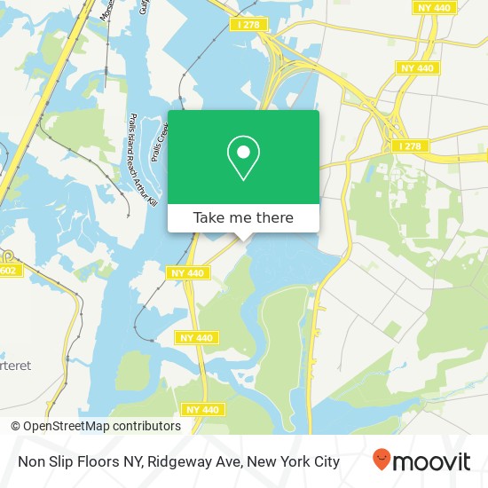 Mapa de Non Slip Floors NY, Ridgeway Ave