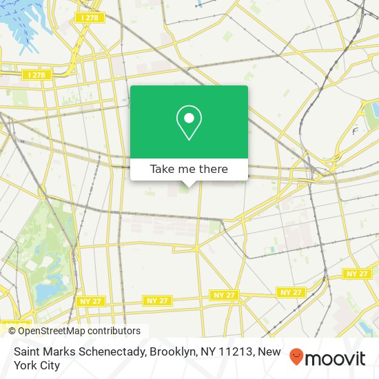 Saint Marks Schenectady, Brooklyn, NY 11213 map