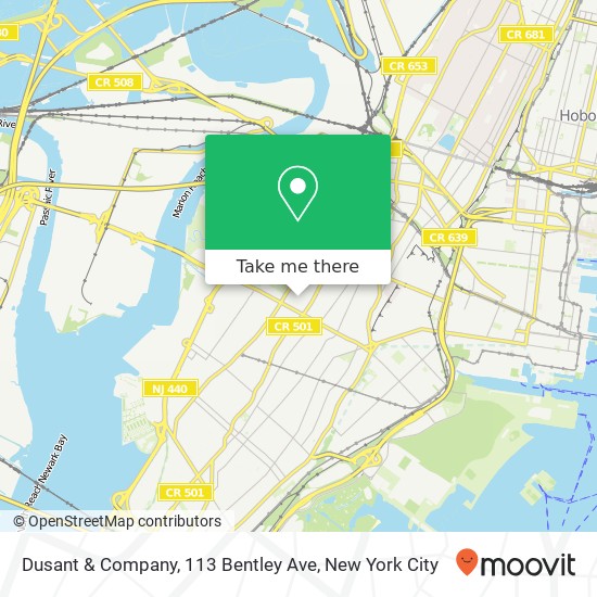 Mapa de Dusant & Company, 113 Bentley Ave