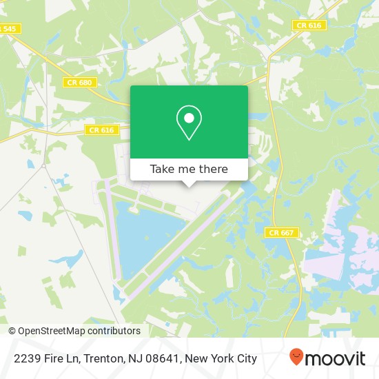 Mapa de 2239 Fire Ln, Trenton, NJ 08641