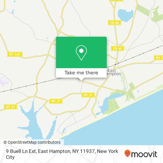 9 Buell Ln Ext, East Hampton, NY 11937 map
