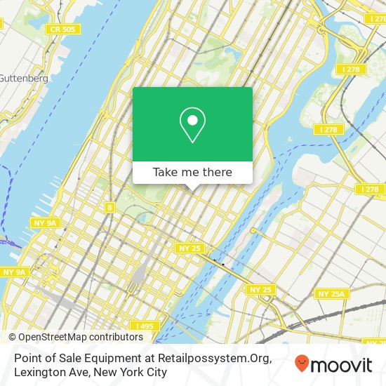 Point of Sale Equipment at Retailpossystem.Org, Lexington Ave map