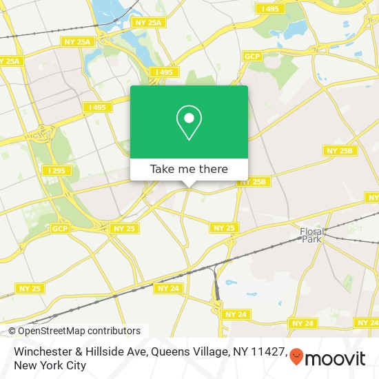Winchester & Hillside Ave, Queens Village, NY 11427 map