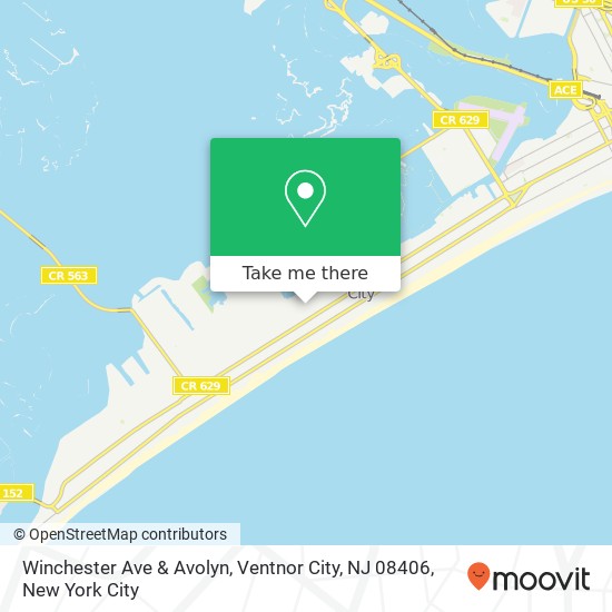 Winchester Ave & Avolyn, Ventnor City, NJ 08406 map