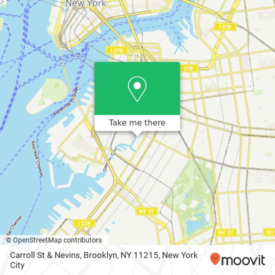 Carroll St & Nevins, Brooklyn, NY 11215 map