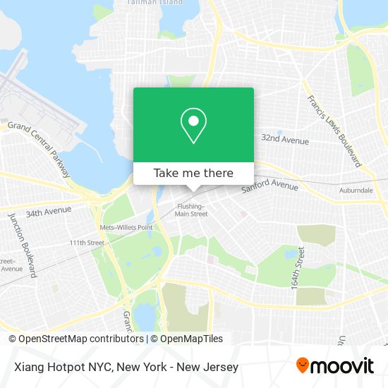 Xiang Hotpot NYC map